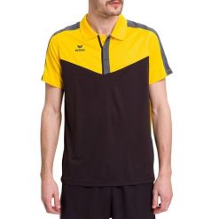 Polo Erima Squad. Czarne koszulki polo męskie Erima, m, bez wzorów, z materiału, sportowe, bez kołnierzyka, bez ramiączek. W wyprzedaży za 150.65 zł.