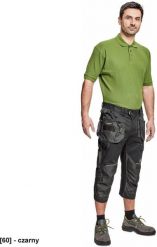 DAYBORO spodnie 3/4 - męskie spodnie 3/4 robocze, odblaskowe elementy, 100 % TRIFIBETEX - czarny 64. Czarne szorty sportowe męskie CERVA, bez wzorów, sportowe. Za 191.72 zł.