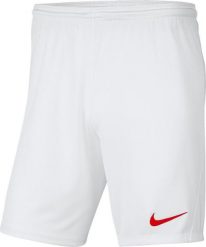 Nike Spodenki Nike Park III BV6855 103 BV6855 103 biały S. Białe szorty sportowe męskie Nike, bez wzorów, sportowe. Za 57.32 zł.
