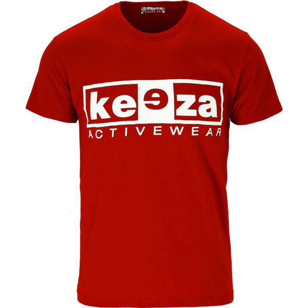 Koszulka sportowa męska KEEZA bawełniana. Czerwone t-shirty sportowe męskie KEEZA, m, bez wzorów, z bawełny, sportowe, bez ramiączek. Za 26.00 zł.