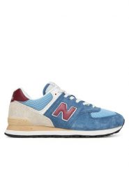 New Balance Sneakersy U574SPR Niebieski. Niebieskie buty sportowe na co dzień męskie New Balance, m, bez wzorów, ze skóry, bez ramiączek, bez kaptura. Za 459.99 zł.