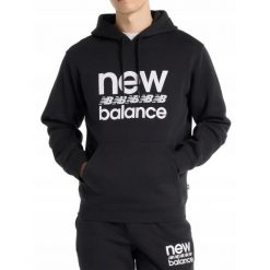 Bluza na co dzień Męska New Balance Ciepła Bawełniana Z Kapturem. Czarne bluzy z kapturem męskie New Balance, m, bez wzorów, z bawełny, z kapturem. Za 269.00 zł.