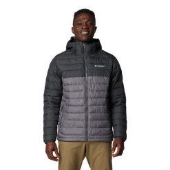 Kurtka męska Columbia Powder Lite II Hooded Jacket z kapturem. Szare kurtki męskie Columbia, l, bez wzorów, z puchu, sportowe, bez ramiączek, z kapturem. Za 509.99 zł.