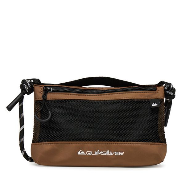 Saszetka Quiksilver. Brązowe saszetki męskie Quiksilver, bez wzorów, małe. Za 61.99 zł.