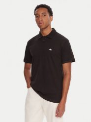 Quiksilver Polo Pique EQYKT04392 Czarny Regular Fit. Czarne koszulki polo męskie Quiksilver, m, bez wzorów, z bawełny, bez kołnierzyka, bez ramiączek. Za 159.99 zł.