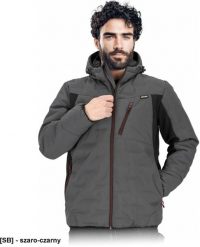 LH-NORDLAND - męska kurtka ochronna ocieplana L.HOLLMAN pikowana wodoodporna oddychająca kaptur odblaskowe elementy kieszenie na suwak elastyczne wyko. Brązowe kurtki męskie Reis, l, bez wzorów, bez ramiączek, bez kaptura. Za 158.48 zł.