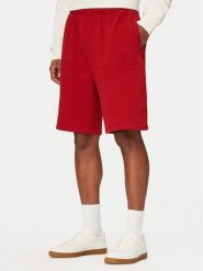 Tommy Hilfiger Szorty sportowe UM0UM03914 Czerwony Regular Fit. Czerwone szorty sportowe męskie Tommy Hilfiger, bez wzorów, z bawełny, sportowe. Za 209.99 zł.