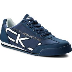 Sneakersy CALVIN KLEIN JEANS - Cale SE8454 Steel Blue. Niebieskie buty sportowe na co dzień męskie Calvin Klein Jeans, z jeansu. Za 519.90 zł.