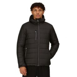 Męska Kurtka Termiczna Navigate Z Kapturem. Czarne kurtki męskie Regatta, m, bez wzorów, sportowe, bez ramiączek, z kapturem. Za 264.99 zł.