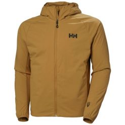 Kurtka wodoodporna z kapturem Helly Hansen Odin LT Stretch 2.0. Brązowe kurtki męskie Helly Hansen, bez wzorów, sportowe, bez ramiączek, z kapturem. Za 959.50 zł.