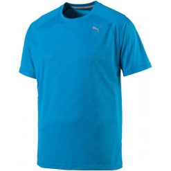 Puma Koszulka Sportowa Core-Run S S Tee Blue Danube S. Niebieskie t-shirty sportowe męskie Puma, ze skóry, sportowe. W wyprzedaży za 75.00 zł.