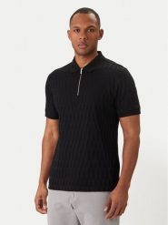 KARL LAGERFELD Polo 745008 562203 Czarny Regular Fit. Czarne koszulki polo męskie KARL LAGERFELD, m, bez wzorów, z bawełny, bez kołnierzyka, bez ramiączek. Za 669.99 zł.