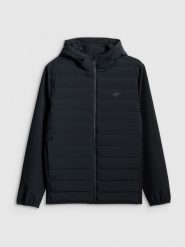 4F Kurtka z wypełnieniem syntetycznym męska - czarna XXL. Czarne kurtki męskie 4f, na zimę, m, bez wzorów, z materiału, bez ramiączek, bez kaptura. Za 349.99 zł.