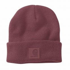 Czapka zimowa Carhartt Black Label Watch Hat. Czerwone czapki męskie Carhartt, na zimę, bez wzorów, sportowe. Za 91.00 zł.