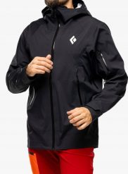 Kurtka skiturowa Black Diamond Recon LT Stretch Shell - black. Czarne kurtki męskie Black Diamond, m, bez wzorów, bez ramiączek, bez kaptura. Za 1,445.50 zł.