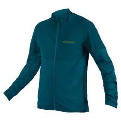 Bluza rowerowa męska Endura Singletrack Thermal FZ barra. Niebieskie kurtki treningowe męskie ENDURA, m, bez wzorów, bez kaptura, rowerowe. Za 449.99 zł.