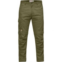 Spodnie turystyczne męskie Fjallraven Karl Pro Zip-off Trousers. Zielone szorty sportowe męskie Fjällräven, bez wzorów. Za 650.99 zł.