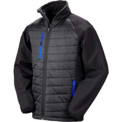 Kurtka Result Softshell Rembourrée Black Compass. Czarne kurtki męskie RESULT, m, bez wzorów, z puchu, bez ramiączek, bez kaptura. Za 233.00 zł.