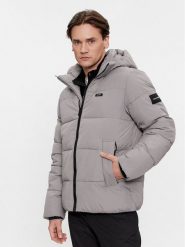 Calvin Klein Kurtka zimowa Crinkle K10K110336 Szary Regular Fit. Szare kurtki męskie Calvin Klein, na zimę, m, bez wzorów, z syntetyku, bez ramiączek, bez kaptura. Za 1,049.00 zł.
