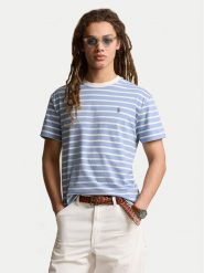 Polo Ralph Lauren T-Shirt 710934662008 Błękitny Classic Fit. Niebieskie koszulki polo męskie Polo Ralph Lauren, m, bez wzorów, z bawełny, bez kołnierzyka, bez ramiączek. Za 239.99 zł.