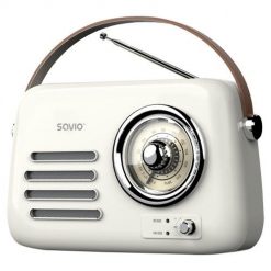 SAVIO RADIO PRZENOŚNE BIAŁE RS-02. Białe radia Savio. Za 75.99 zł.