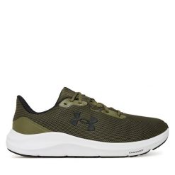 Buty do biegania Under Armour. Brązowe buty do biegania męskie Under Armour, bez wzorów, bez zapięcia, do biegania. Za 229.99 zł.