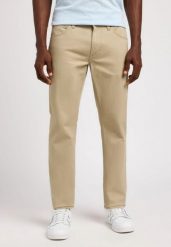 MESKIE SPODNIE MATERIALOWE LEE DAREN ZIP FLY KANSAS CITY KHAKI 112349219. Brązowe spodnie na co dzień męskie Lee, bez wzorów, z materiału. Za 219.99 zł.