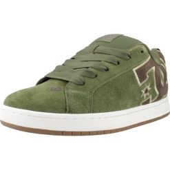 Buty DC COURT GRAFFIK M Zielony. Zielone buty zimowe męskie DC Shoes, bez wzorów, z tkaniny, sportowe, bez obcasa, bez zapięcia. Za 405.91 zł.