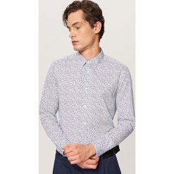 Wzorzysta koszula slim fit - Niebieski. Koszule męskie marki Reserved. Za 119.99 zł.