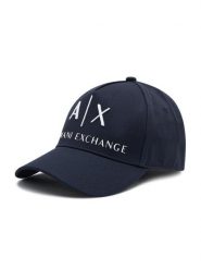 Armani Exchange Czapka z daszkiem 954039 CC513 00936 Granatowy. Niebieskie czapki męskie Armani Exchange, bez wzorów, z materiału. Za 129.99 zł.
