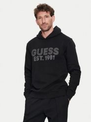 Guess Bluza M4YQ36 K9Z21 Czarny Regular Fit. Czarne bluzy nierozpinane męskie Guess, m, z aplikacjami, z syntetyku, bez ramiączek, bez kaptura. Za 189.99 zł.