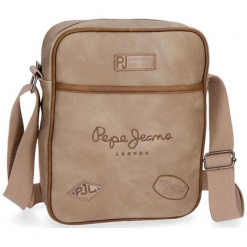 Torba w kolorze beżowym na tablet - (S)20 x (W)25 x (G)6,5 cm. Brązowe torby męskie na ramię Pepe Jeans, w paski, z materiału. W wyprzedaży za 97.95 zł.