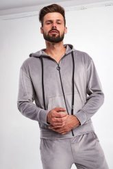 Bluza męska welurowa ICE PLAY. Bluzy nierozpinane męskie Ice Play, m, bez wzorów, z weluru, bez ramiączek, bez kaptura. W wyprzedaży za 459.27 zł.