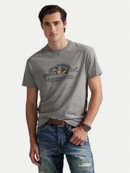 Polo Ralph Lauren T-Shirt 710981142002 Szary Classic Fit. Szare koszulki polo męskie Polo Ralph Lauren, m, bez wzorów, z bawełny, bez kołnierzyka, bez ramiączek. Za 629.99 zł.