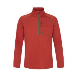 Polar 1/4 zip Protest Kody. Czerwone bluzy z polaru męskie Protest, bez wzorów, z polaru, sportowe, bez ramiączek, bez kaptura. W wyprzedaży za 181.85 zł.