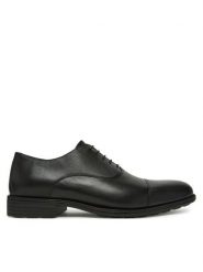 Geox Półbuty U55H8A 00043 C9999 Czarny. Czarne eleganckie półbuty męskie Geox, ze skóry, wizytowe, bez obcasa, bez zapięcia. Za 489.99 zł.