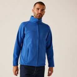 Softshell roboczy męski Uproar. Niebieskie kurtki softshell męskie Regatta, m, bez wzorów, z softshellu, bez kaptura, trekkingowe. Za 429.99 zł.