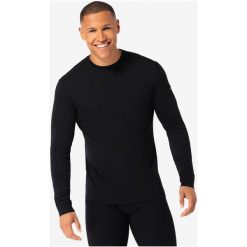 Koszulka termoaktywna z długim rękawem męska SUPER.NATURAL Tundra 175 LS. Czarne bielizna termoaktywna męska super.natural, m, bez wzorów, bez ramiączek. Za 399.99 zł.