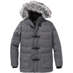 Parka zimowa funkcyjna Regular Fit bonprix szary melanż. Parki męskie marki bonprix. Za 269.99 zł.