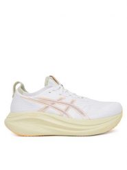 Asics Buty do biegania Gel-Nimbus 27 1011B958 Biały. Białe buty do biegania męskie Asics, bez wzorów, z materiału, bez zapięcia, do biegania. Za 689.99 zł.