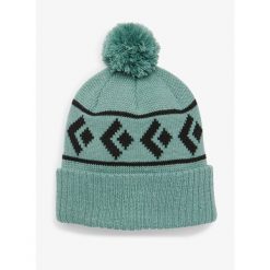 Czapka zimowa Black Diamond Tom Pom Beanie - creek blue. Zielone czapki męskie Black Diamond, na zimę, bez wzorów, sportowe. Za 163.50 zł.