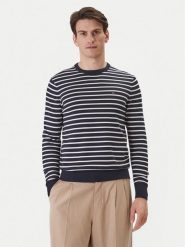 Tommy Hilfiger Sweter Essential MW0MW39999 Granatowy Regular Fit. Niebieskie kardigany męskie Tommy Hilfiger, bez wzorów, z bawełny, bez kołnierzyka, bez ramiączek. Za 409.99 zł.