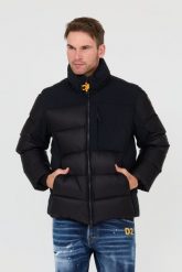 PARAJUMPERS Czarna kurtka Gover. Czarne kurtki męskie Parajumpers, l, bez wzorów, z puchu, bez ramiączek, bez kaptura. W wyprzedaży za 1,629.99 zł.