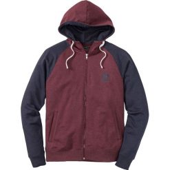 Bluza rozpinana Slim Fit bonprix bordowo-ciemnoniebieski melanż. Bluzy rozpinane męskie marki bonprix. Za 79.99 zł.