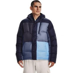 Kurtka Under Armour ColdGear Down Blocked Jacket, Mężczyźni. Niebieskie kurtki męskie Under Armour, m, bez wzorów, z nylonu, sportowe, bez ramiączek, bez kaptura. W wyprzedaży za 1,090.00 zł.
