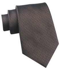Krawat Męski - Chattier - Czekoladowy Brąz, Drobny Wzór. Brązowe krawaty i muchy męskie Chattier, bez wzorów, z tkaniny, eleganckie. Za 49.00 zł.