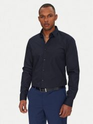 HUGO Koszula Koey 50539808 Granatowy Slim Fit. Niebieskie koszule męskie Hugo, m, bez wzorów, z bawełny, bez kołnierzyka, bez ramiączek. Za 199.99 zł.
