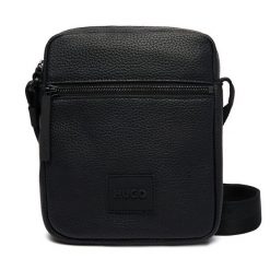 Saszetka HUGO. Czarne saszetki męskie Hugo, bez wzorów, małe. Za 449.99 zł.