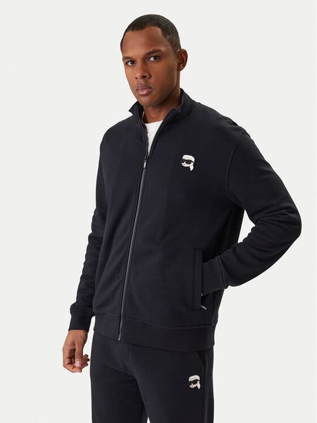 KARL LAGERFELD Bluza 705712 561900 Granatowy Regular Fit. Niebieskie bluzy rozpinane męskie KARL LAGERFELD, m, bez wzorów, z bawełny, bez ramiączek, bez kaptura. Za 799.99 zł.