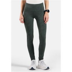 Legginsy Odlo Tights ZEROWEIGHT PRINT REFLECTIVE. Niebieskie legginsy męskie Odlo, bez wzorów, trekkingowe. Za 499.99 zł.
